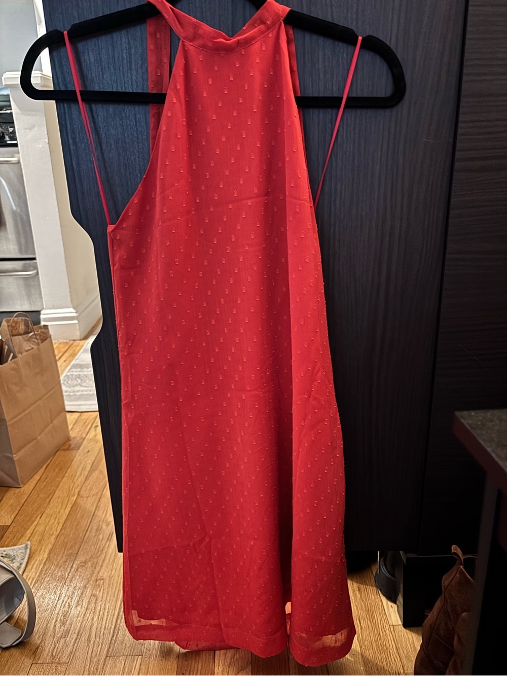 Orange/Red Mango Halter Dress